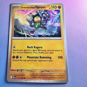 cornerstone mask ogerpon - 111/182 (uncommon) — pokemon: destined rivals
